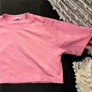 Pink Zara crop top size small
